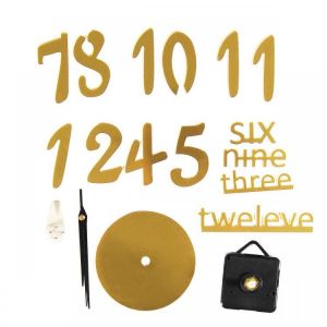3D Large Number Mirror Wall Clock Sticker Decor For Home Office Kids Room