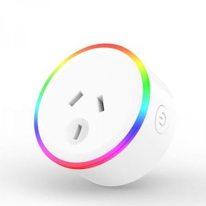 XS-A18 AC100-240V 10A AU Plug Smart RGB LED Light Smart Wifi Socket Voice Control Works With Alexa Google Home