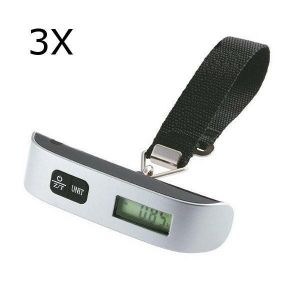 Geekcreit&reg; 3Pcs Portable Digital Electronic Travel Luggage Hanging Scale