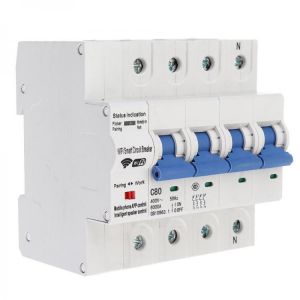 MoesHouse 4P 100A WiFi Smart Circuit Breaker Switch Smart Home Automation Overload Short Circuit Voice Control with Alexa Google H