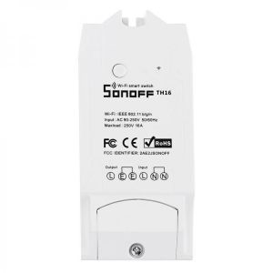 SONOFF&reg; 2pcs TH16 DIY 16A Smart Home WIFI Temperature Humidity Thermostat APP Remote Control Switch