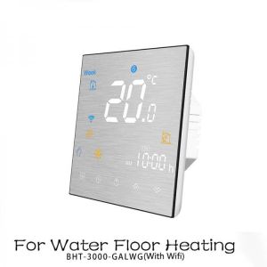 MoesHouse BHT-3000 WiFi Smart Thermostat Temperature Controller for Water/Electric Floor Heating Water/Gas Boiler Works with Alexa