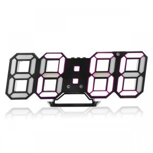 Large Modern Design Digital Led Wall Clock Watches 24 Or 12-Hour Display