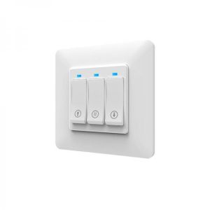 MoesHouse WS-EUY-C WiFi Smart Push Button Curtain Roller Blinds Shutter Switch Tuya Remote Control Motorized Motor Works with Alex