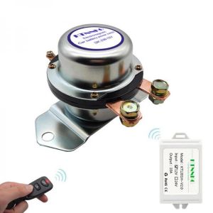 KTNNKG Upgraded 180A Car Battery Switch Wireless Remote Control Disconnect Latching Relay Electromagnetic Solenoid Valve Terminal 