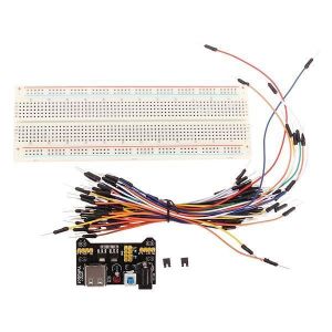 shopping אלקטרוניקה וערכות עשה זאת בעצמך Geekcreit MB-102 MB102 Solderless Breadboard + Power Supply + Jumper Cable Kits for Arduino - products that work with official Ard