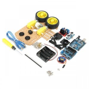 Geekcreit&reg; DIY L298N 2WD Ultrasonic Smart Tracking Moteur Robot Car Kit