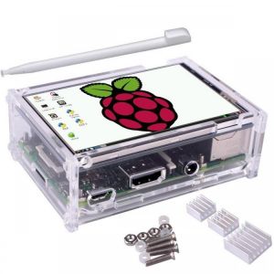 Geekcreit&reg; 3.5 inch TFT LCD Touch Screen + Protective Case + Heatsink+ Touch Pen Kit For Raspberry Pi 3/2/3 Model B/3 Mode