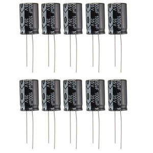 Geekcreit&reg; 10pcs 35V 1000uF Electrolytic Capacitor Low ESR 13 x 20mm