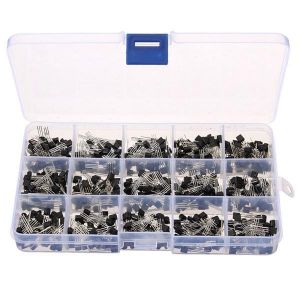 Geekcreit&reg; 600pcs 15 Kinds Of Values Transistor TO-92 NPN PNP Kit Set 30-160V 50-1000mA NPN / PNP
