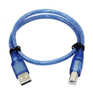 30CM Blue USB 2.0 Type A Male to Type B Male Power Data Transmission Cable For  UNO R3 MEGA 2560