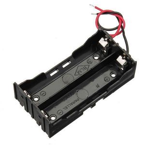 3pcs DIY DC 7.4V 2 Slot Double Series 18650 Battery Holder Battery Box With 2 Leads ROHS Certification
