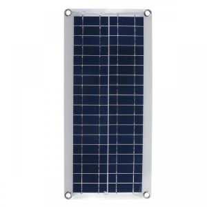 DC 12V/18V Solar Panel Double 5V USB Port Charging Battery Charger For Camping Traveling