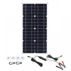 100W 18V Mono Solar Panel USB 12V/5V DC Monocrystalline Flexible Solar Charger For Car RV Boat Battery Charger Waterproof