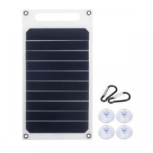 6V 10W 1.7A Portable Monocrystalline Solar Panel Slim &amp; Light USB Charger Charging Power Bank Pad
