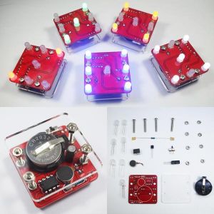 Geekcreit&reg; DIY Shaking LED Dice Kit With Small Vibration Motor