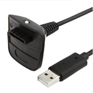 shopping משחקי וידאו וציוד Black Color Wireless Controller USB Charging Cable for Xbox 360