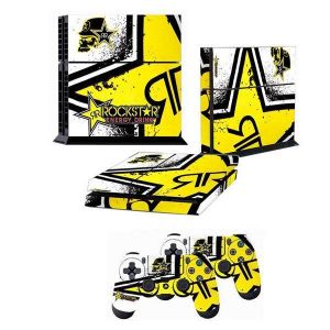 Cool Star Rockstar Custom Cover Sticker For PS4 PlayStation 4 Console Controller Skins