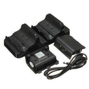 Dual USB Charging Dock Controllers Charger With Batteries For X One