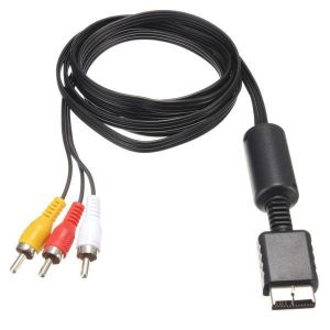 shopping משחקי וידאו וציוד Audio Video AV Cable Wire to 3 RCA TV Lead For Sony Play Station PS2 PS3