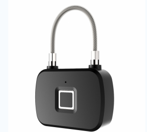 ANYTEK L13 Fingerprint Security Keyless Lock Plastic Three Color Light Wire Rope Lock 3M 10 Sets of Fingerprint lock Induction