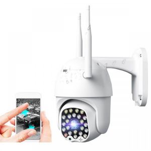 GUUDGO 4X Zoom 23LED 1080P HD Wifi IP Security Camera Outdoor Light &amp; Sound Alarm Night Vision Waterproof