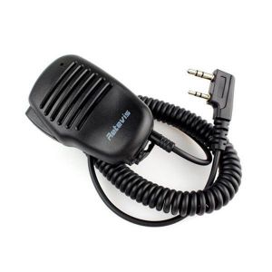 RETEVIS 2 Pin Walkie Talkie PTT Speaker Mic for WOUXUN BAOFENG RETEVIS KENWOOD Ham Radio Transceiver