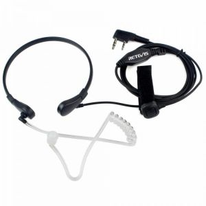 Retevis Throat Mic PTT Earpiece for Kenwood BAOFENG UV-5R Baofeng BF-888S Retevis H777 Retevis RT3 RT-5R TYT QUANSHENG Ham Radio C