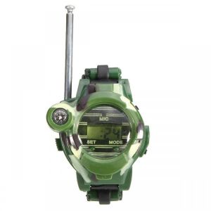 2Pcs 7 In 1 Kids Children Toys Walkie Talkie Girls Boys Watches Interphone Outdoor Games Green Lights Mic
