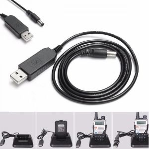 USB Charger Cable for BAOFENG UV-5R UV-5RA UV-5RB UV-5RE TYT Radio