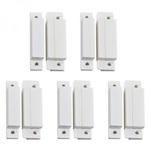 shopping אבטחה והגנה 5Pcs/Lot Wired Door Window Magnetic Sensor Switch for PTSN GSM Wired Alarm System Door Detector