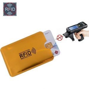 10pcs Anti Rfid Wallet Blocking Reader Lock Bank Protector Card Holder Id Bank Card Case Protection Metal Credit NFC Holder Alumin