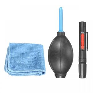WOLFGANG 3 in 1 Set Digital Camera Cleaning Brush Photography Professional Cleaner Air Blower
