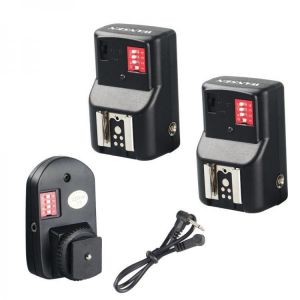 W&amp;5 PT-16GY 16 Channels Wireless Flash Trigger Transmitter Set with 2 Receivers for Canon for Nikon for Pentax for Olympus
