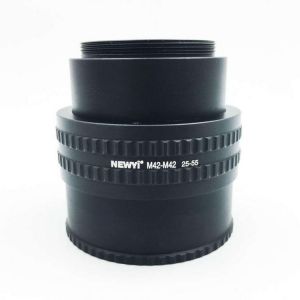 NEWYI M42-M42 Mount Lens 25-55MM Adjustable Focusing Helicoid Macro Tube Adapter Tube Ring