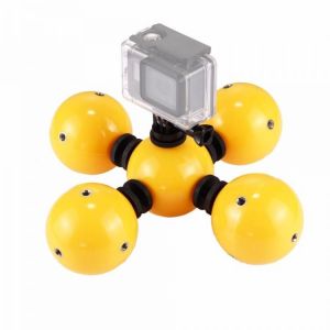 PULUZ PU209 Bobber Diving Floaty Water Surface Shooting Ball Holder Yellow for Action Sport Camera