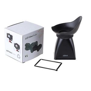 Optical Glass V1 LCD Monitor Viewfinder 2.8X Magnifier Eyecup Camera Sunshade Hood DSLR 500D 7D 5D Mark II D700 D800