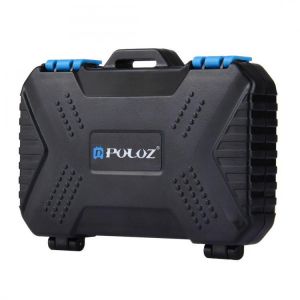 PULUZ PU5002 27 in 1 Waterproof Camera Memory Card Case for CF SD TF Card PIN SIM Micro-SIM Nano-SIM