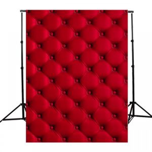 5X7FT 3D Red Wall Cloth Photography Background Backdrop Props for Photo Studio