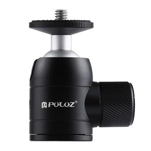 PULUZ PU384 Mini 360 Degree Rotation Metal Tripod Ball Head with 1/4 Standard Screw Thread