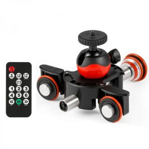 Lensgo L8X Slider Dolly Photography Electronic Car with Remote Control Ball Head Phone Clip