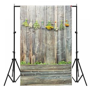 Retro 3x5ft Vinyl Backdrop Photography Wooden Wall Floor Background Studio Props