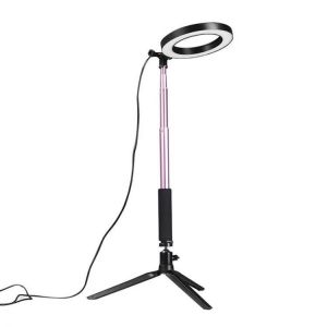 Yingnuo Dimmable 3500-5500k Selfie Studio Live Video Ring Light With Phone Holder for Youtube Tiktok Live Streaming