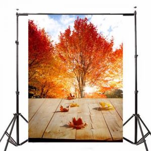 5x7FT Vinly Autumn Falls Maple Photography Backdrop Background Studio Prop