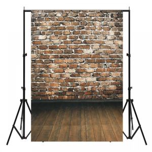 5X7FT Retro Brick Wall Floor Photography Backdrop Background Studio Prop