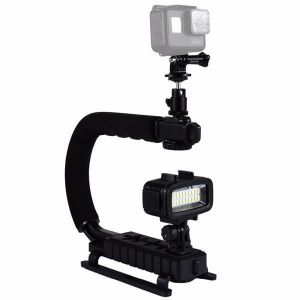 PULUZ PU3006 U-Grip C-shaped Hand Grip Camera Stabilizer Steadycam Holder Phone Clamp for DSLR