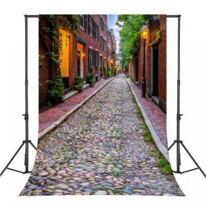 5x7FT Vinyl Retro Rock Street Photography Backdrop Background Studio Prop