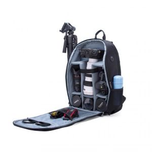 Waterproof Shockproof Anti-theft Storage Carry Traval Bag Backpack for DSLR Camera Lens Tripod Tablet Pad Cloth