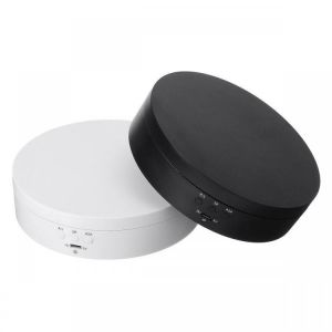 360&deg; Rotating Display Stand Rotary Turntable Jewelry Watch Show Holder Tray Photography Prop