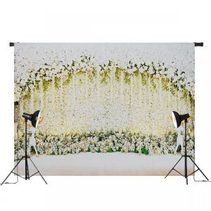 5x3FT 7x5FT Petals and Deer Wedding Photography Backdrop Background Studio Prop